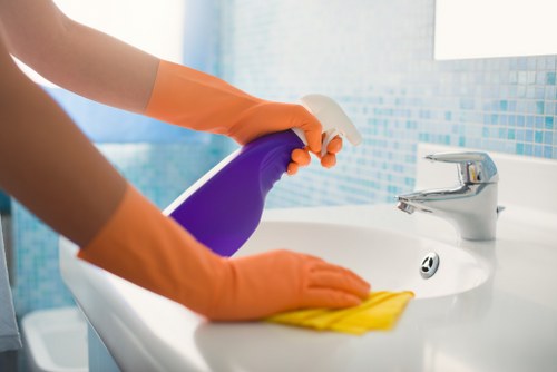 Protected checkout for carpet cleaning services